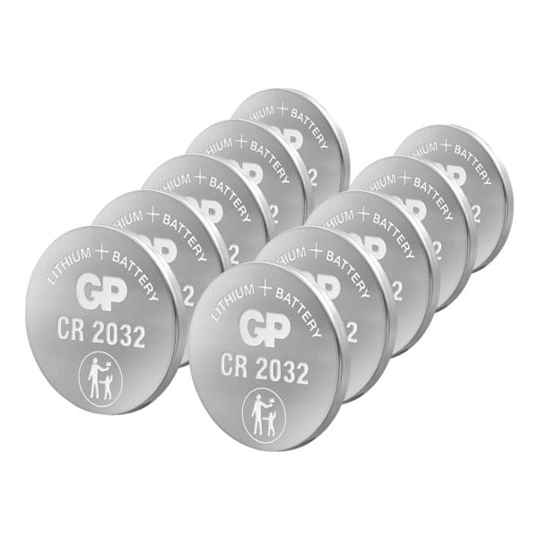 Image of 10er-Pack Lithium Knopfzelle CR2032, 3 V