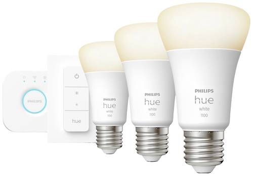 Image of Philips Lighting Hue LED-Leuchtmittel 871951428913000 EEK: F (A - G) Hue White E27 3er Starter Set i