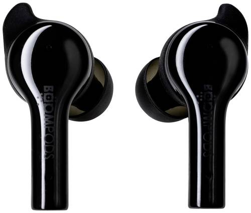 Image of Boompods Bassline GO In Ear Kopfhörer Bluetooth® Schwarz Headset, Lautstärkeregelung, Schweißres