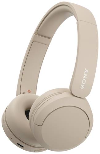 Image of Sony WH-CH520 On Ear Headset Bluetooth® Stereo Beige Mikrofon-Rauschunterdrückung Batterieladeanze