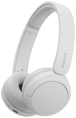 Image of Sony WH-CH520 On Ear Headset Bluetooth® Stereo Weiß Mikrofon-Rauschunterdrückung Batterieladeanze