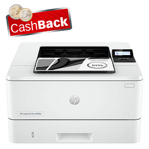 Image of AKTION: HP LaserJet Pro 4002dn Laserdrucker weiß, HP Instant Ink-fähig mit CashBack