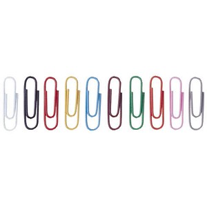 Image of 1.000 ALCO Büroklammern farbsortiert Metall
