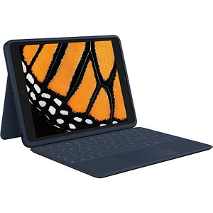 Image of Logitech Rugged Combo 3 Touch Tablet-Tastatur blau geeignet für Apple iPad 7. Gen (2019), Apple iPad 8. Gen (2020), Apple iPad 9. Gen (2021)