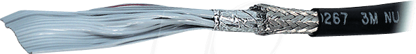 Image of 3M 3659-10 - Flachbandkabel, 10 pol, 30 m, schwarz