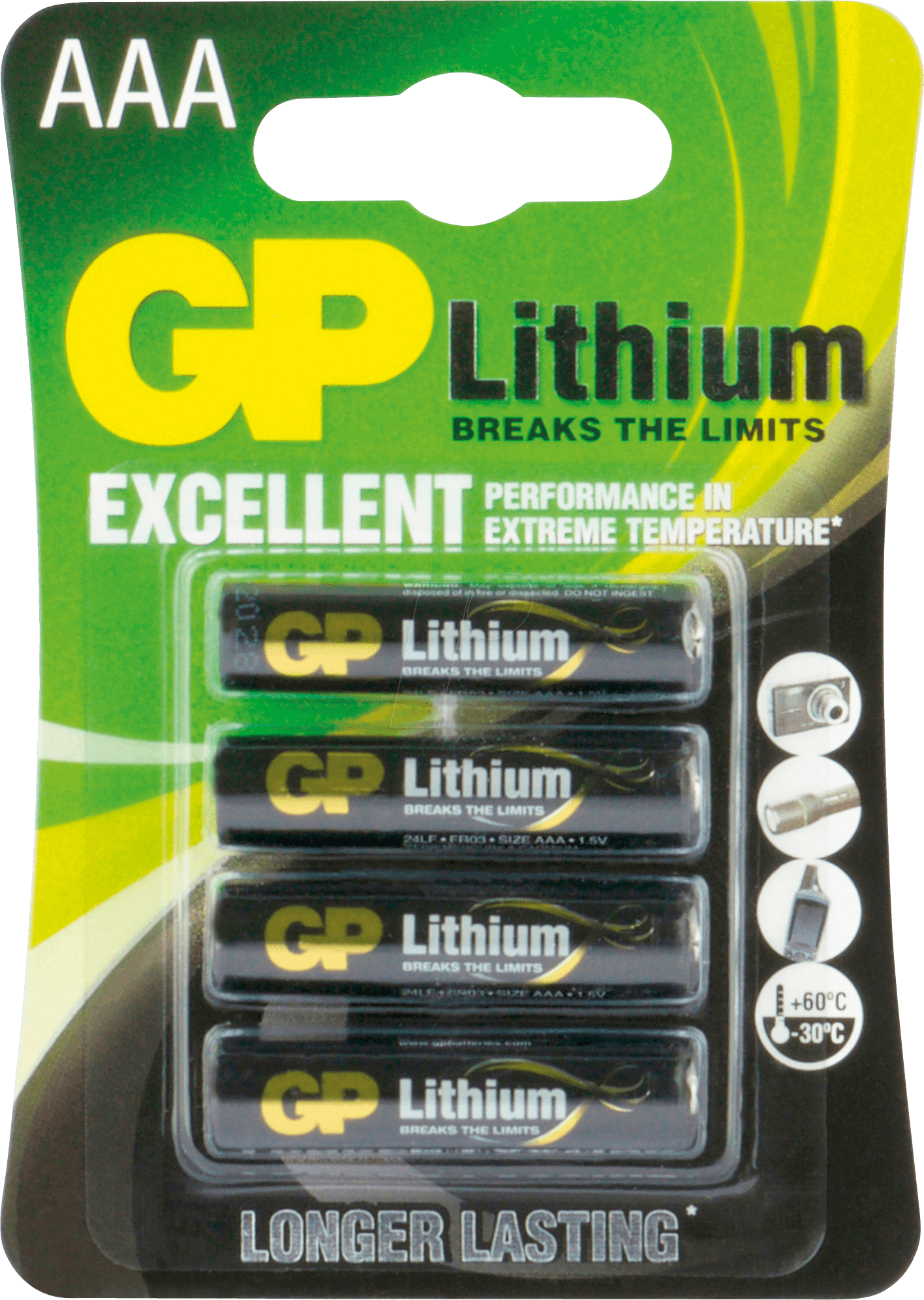 Image of GP LI4 AAA - Lithium Batterie, AAA (Micro), 4er-Pack