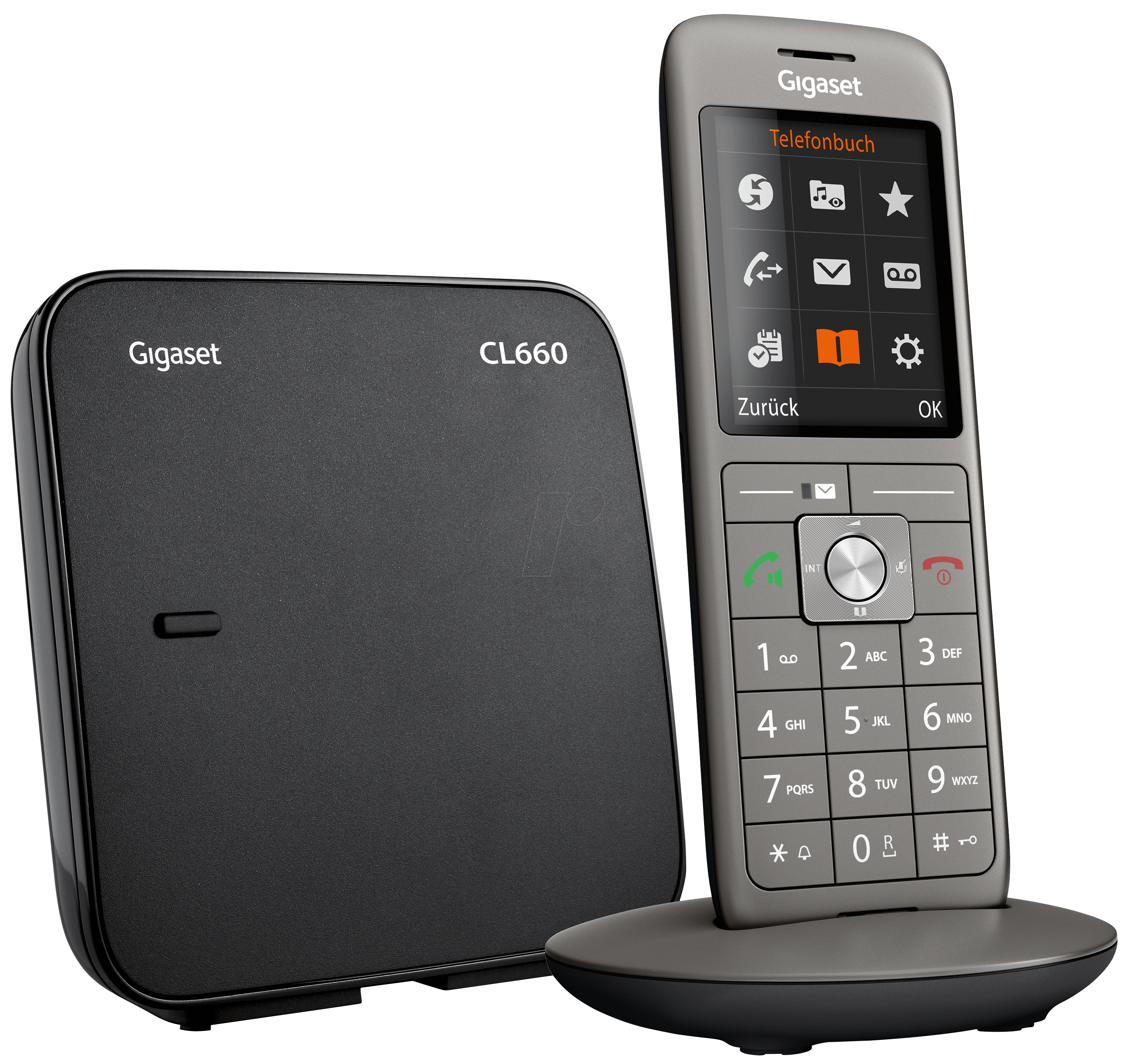 Image of GIGASET CL660 - DECT Telefon, 1 Mobilteil mit Ladeschale, schwarz