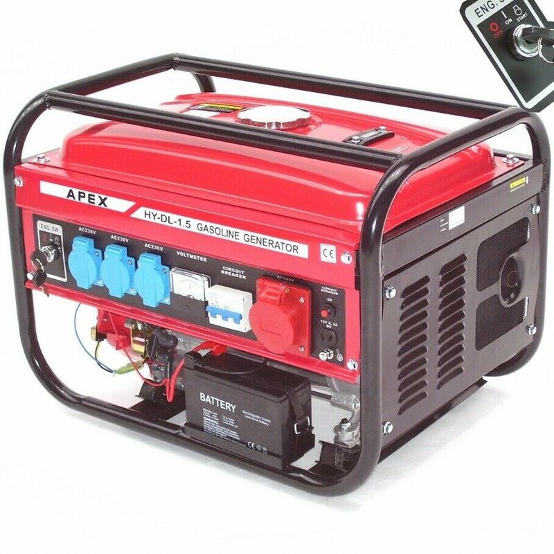 Image of Elektro-Start Benzin Stromerzeuger 9500E Generator 230V 400V Stromaggregat 66265
