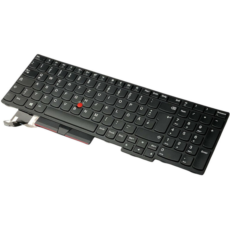 Image of Trade-shop - Original Laptop Notebook Tastatur ohne Backlight für ibm Lenovo ThinkPad P72 P73 P52 P53 T580 T590 L580 L590 / qwertz Deutsch mouse-stick