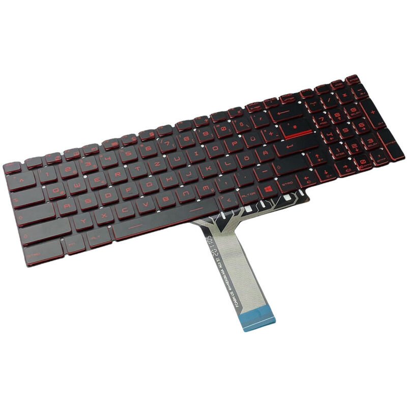 Image of Trade-shop - Original Laptop Notebook Tastatur Keyboard Deutsch qwertz mit Hintergrundbeleuchtung für viele msi SteelSeries Laptops wie GS60 GT72