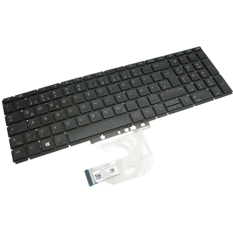 Image of Original Laptop Tastatur / Notebook Keyboard Deutsch qwertz für hp ProBook Laptops wie 450 455 G6 - Trade-shop