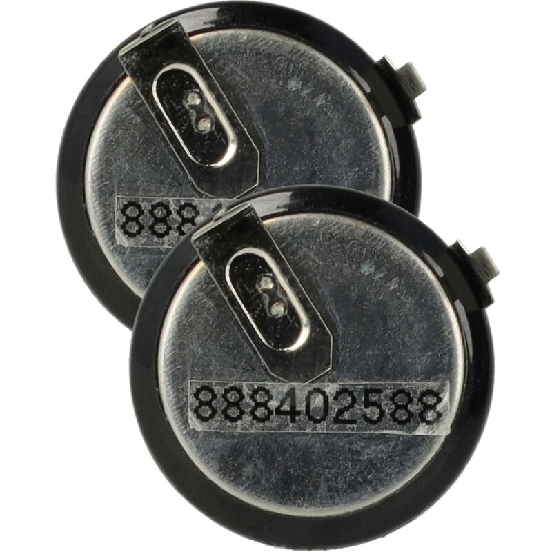 Image of Vhbw - 2x Akku kompatibel mit mini Cooper R57, Cooper R56, Cooper Paceman 2012-2014 Autoschlüssel (20 mAh, 3,6 v, Li-Ion), schwarz