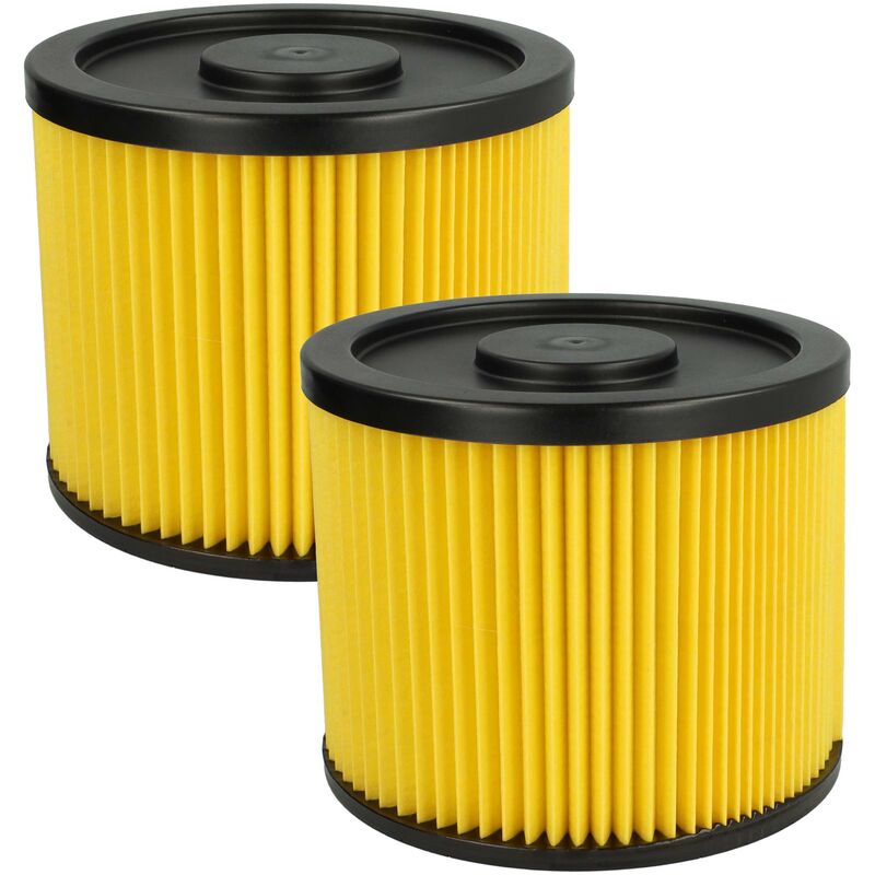 Image of Vhbw - 2x Faltenfilter kompatibel mit Lidl Parkside pnts 1400 A1, 1400 B1, 1400 C1, 1400 D1, 1400 E2 Staubsauger - Filter, Patronenfilter, gelb