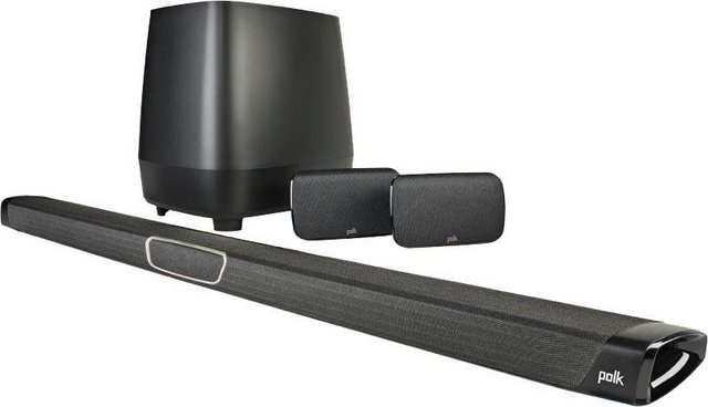 Image of Polk MAGNIFI MAX SR Soundbar (Bluetooth, LAN (Ethernet), WLAN (WiFi), 400 W, mit Subwoofer und 2 Rear-Speakern)