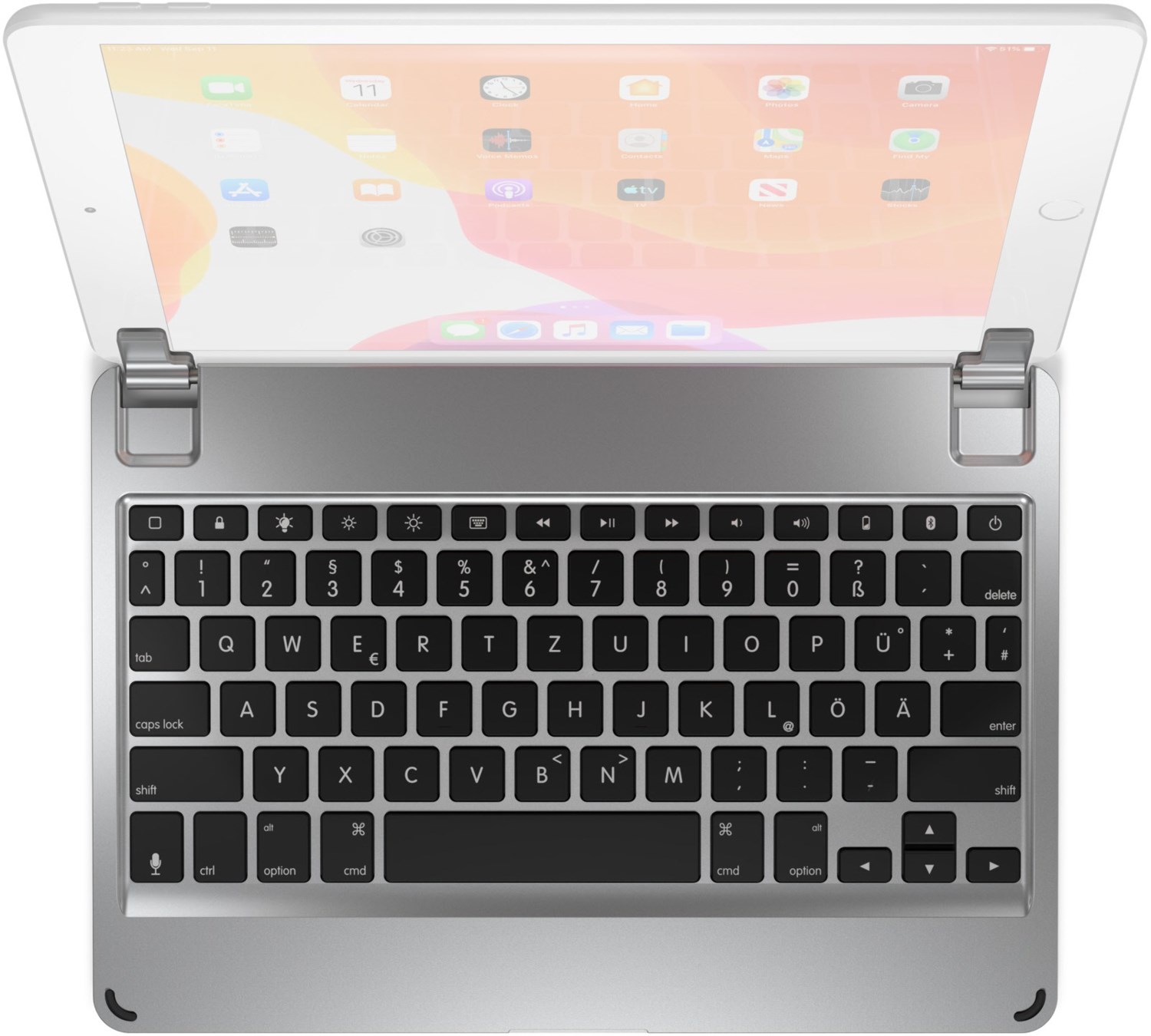 Image of Bluetooth Tastatur für iPad 10,2" 9. Gen. silber