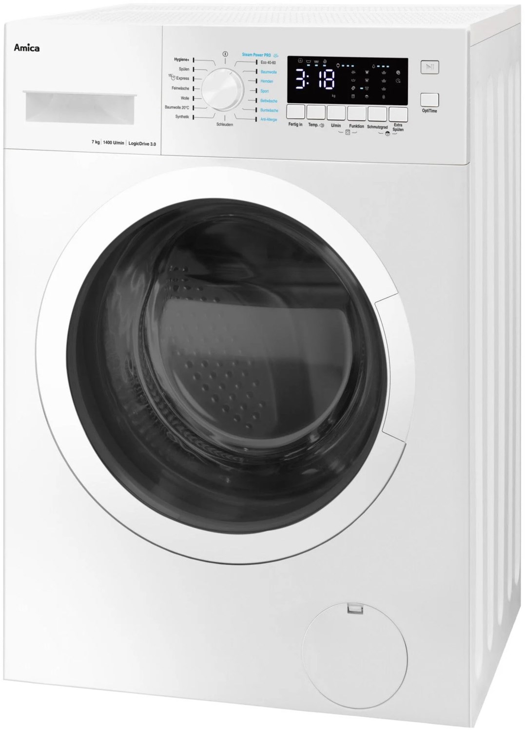 Image of WA 474 082 Stand-Waschmaschine-Frontlader weiß / A