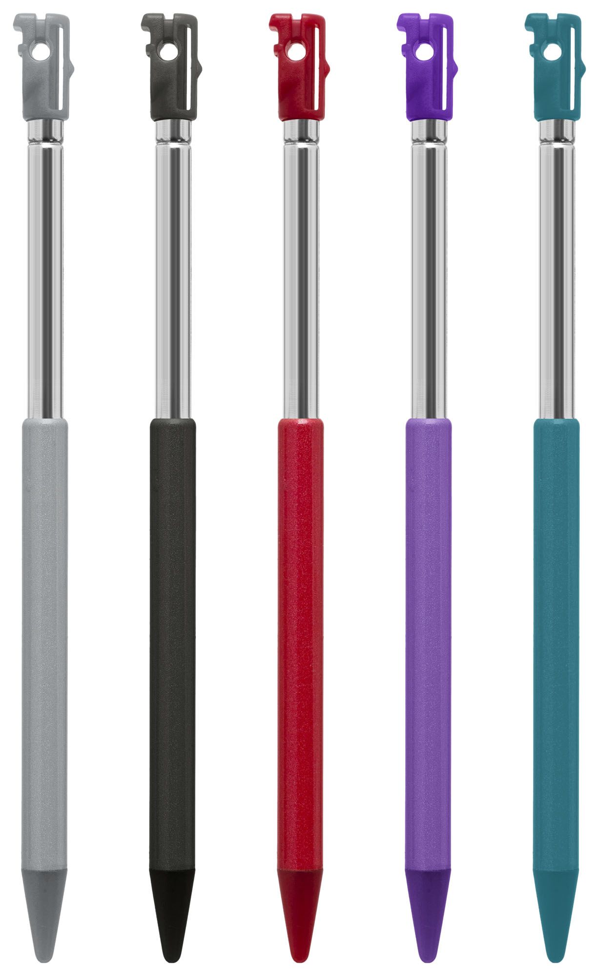 Image of Metal Stylus Set Nintendo 3DS (Schwarz, Blau, Grau, Violett, Rot)