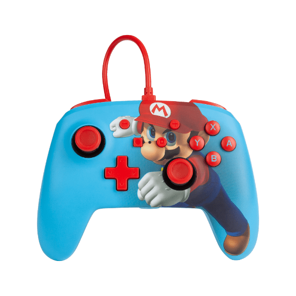 Image of Enhanced Wired Controller - Mario Punch Analog / Digital Gamepad Nintendo Switch Kabelgebunden (Mehrfarbig) (Mehrfarbig)
