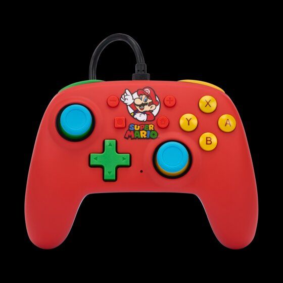 Image of Nano Wired Controller Super Mario - Mario Medley Analog Gamepad Nintendo Switch Kabelgebunden (Mehrfarbig) (Mehrfarbig)