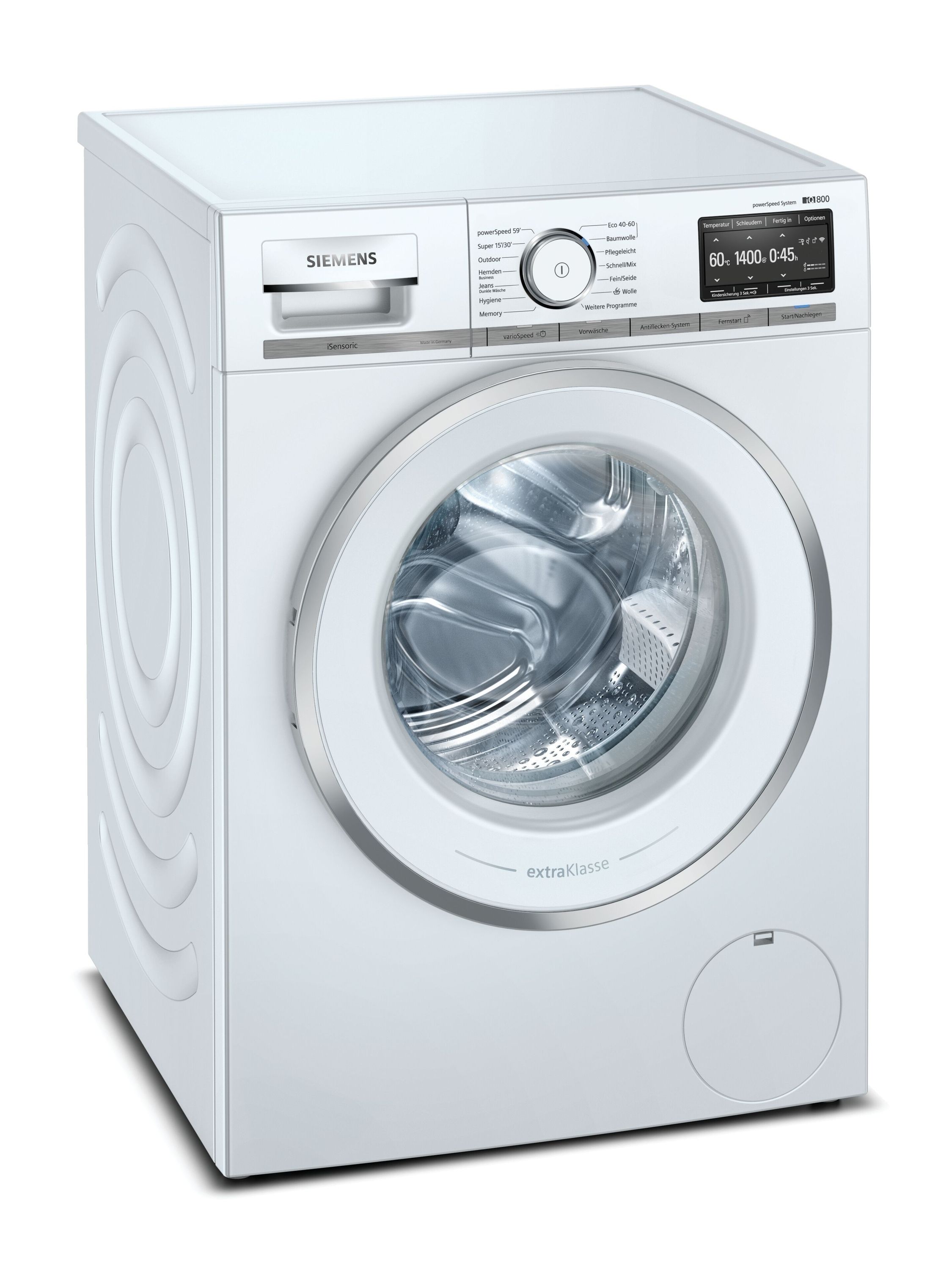 Image of iQ800 WM14VG93 9 kg Waschmaschine 1400 U/min EEK: A Frontlader aquaStop AutoClean (Weiß)