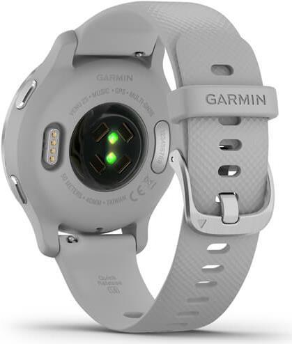 Image of Garmin Venu 2S - 40 mm - Nebelgrau - Sportuhr mit Band - Silikon - mist gray - Handgelenkgröße: 110-175 mm - Anzeige 2.79 cm (1.1) - Bluetooth, Wi-Fi, ANT+ - 38.2 g