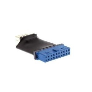 Image of InLine - Interner USB-Adapter - 19-polige USB3.0-Stiftleiste (W) - 10-poliger USB-Header (M) - Schwarz (33449L)