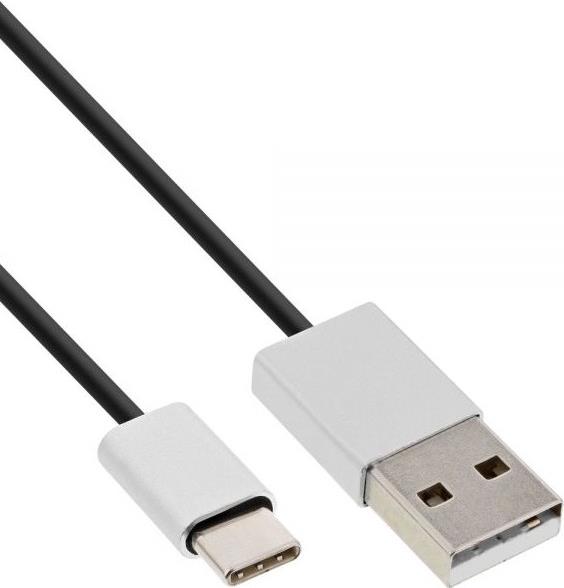 Image of InLine - USB-Kabel - USB-C (M) bis USB (M) - USB2.0 - 1,5 A - 5,0m - Schwarz (35835)