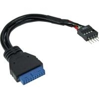 Image of InLine - Internes USB-Kabel - 19-polige USB3.0-Stiftleiste (W) - IDC, 8-polig (M) - 15 cm (33446I)