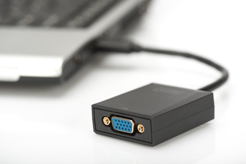 Image of DIGITUS USB3.0 to VGA Adapter - Externer Videoadapter - USB3.0 - VGA - Schwarz (DA-70840)