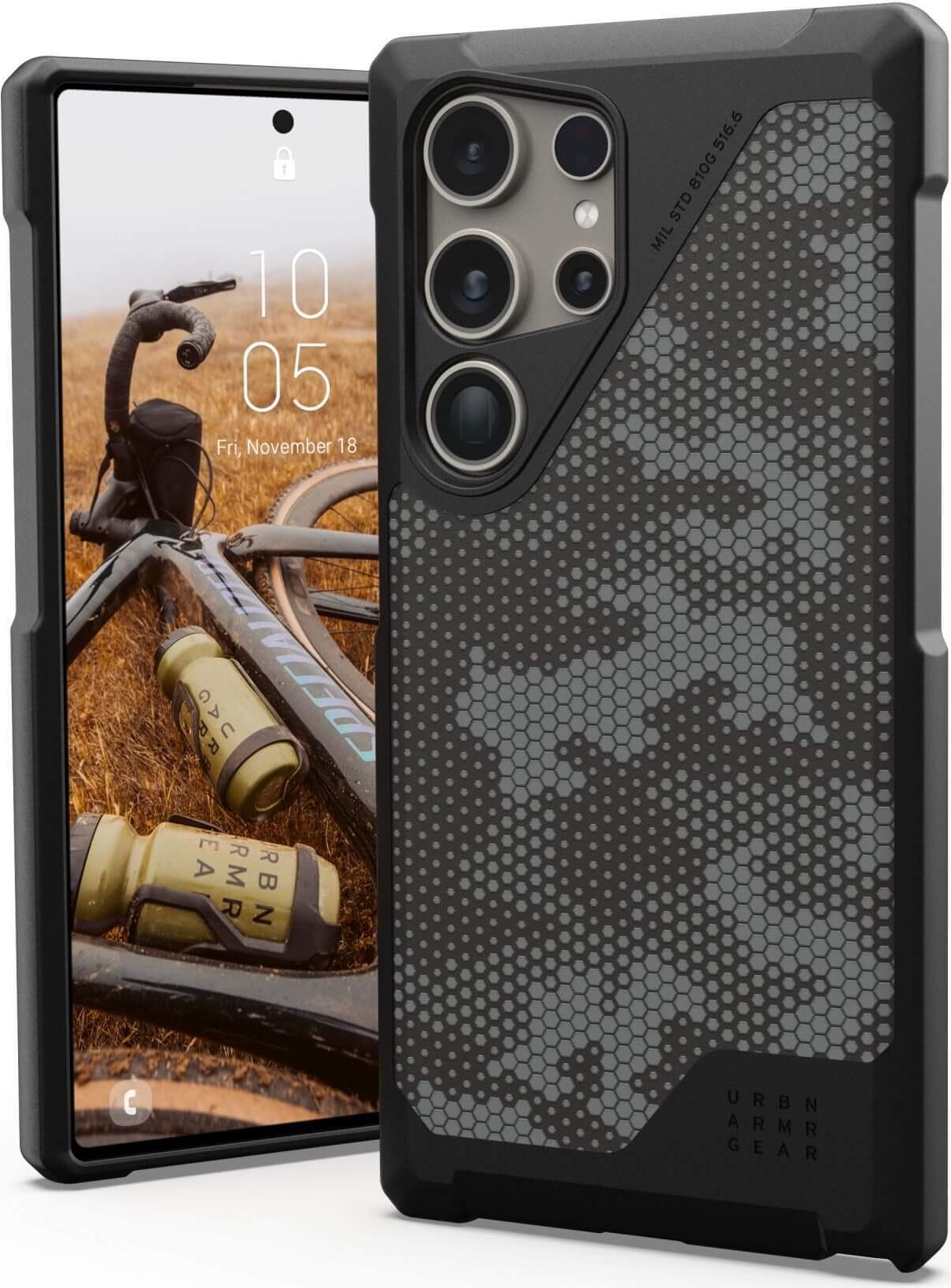 Image of UAG Urban Armor Gear Metropolis LT Case mit Magnet-Modul - Samsung Galaxy S24 Ultra - micro hex camo graphite - 214420113234 (214420113234)