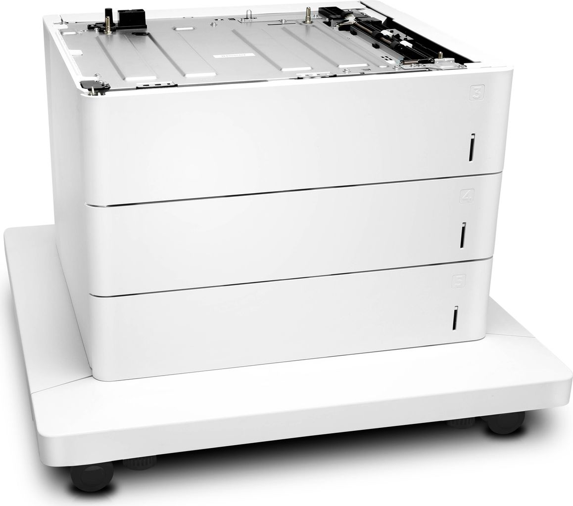 Image of HP Paper Feeder and Stand - Medienfach / Zuführung - 1650 Blätter in 3 Schubladen (Trays) - für Color LaserJet Enterprise M652dn, M652n, M653dn, M653x (P1B11A)