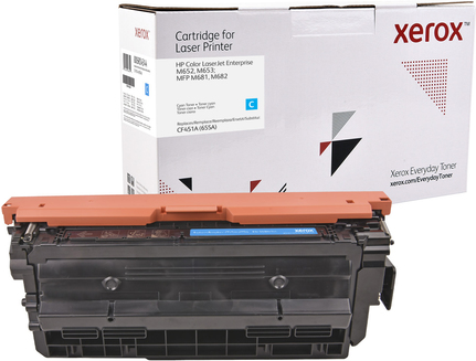 Image of Xerox Everyday - Cyan - kompatibel - Tonerpatrone (Alternative zu: HP 655A, HP CF451A) - für HP Color LaserJet Enterprise M652, M653, LaserJet Enterprise Flow MFP M681, MFP M682 (006R04344)