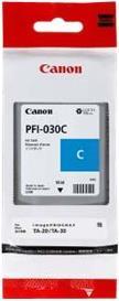 Image of Canon PFI-030C - 55 ml - Cyan - Original - Tintenbehälter - für imagePROGRAF TA-20, TA-30