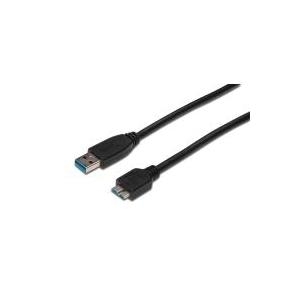 Image of Digitus ASSMANN - USB 3.0 Anschlusskabel - USB Typ A, 4-polig (M) - USB Micro Typ B, 4-polig (M) - 2 m - schwarz (AK-112341)