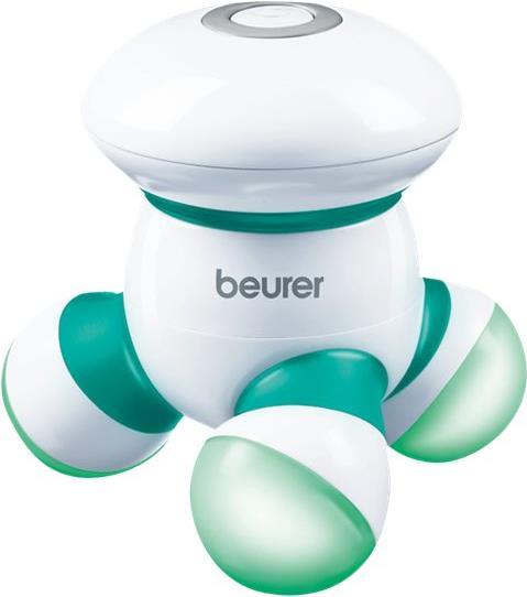 Image of Beurer Mini-Massagegerät für die Entspannung zwischendurch, Vibrationsmassagemit drei beleuchteten Massageköpfen, optimal für Zuhause, im Büro oderunterwegs (646.16)