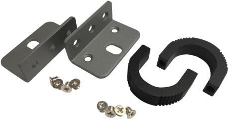Image of QNAP SP-EAR-BLK-01 1U rack mounting ears kit with screws one pair for left and right each black. (SP-EAR-BLK-01)