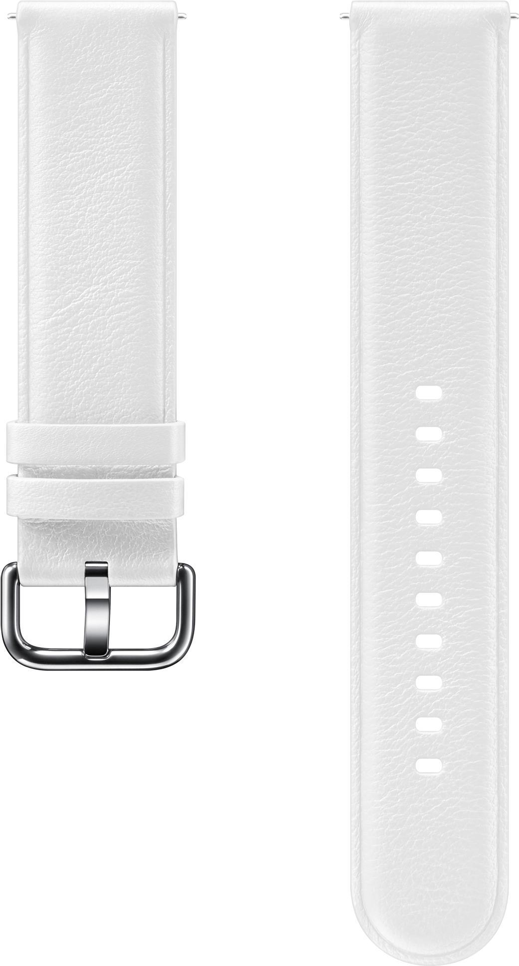 Image of Samsung Leather Strap ET-SLR82 - Uhrarmband für Smartwatch - weiß - für Galaxy Watch Active 2