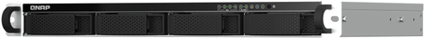 Image of QNAP TS-464 - NAS-Server - 4 Schächte - Rack - einbaufähig - SATA 6Gb/s - RAID 0, 1, 5, 10, JBOD - RAM 8GB - iSCSI Support - 1U (TS-464U-8G)