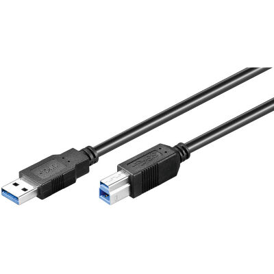 Image of Goobay USB 3.0 SuperSpeed Kabel 5m, USB 3.0-Stecker (Typ A) > USB 3.0-Stecker (Typ B)
