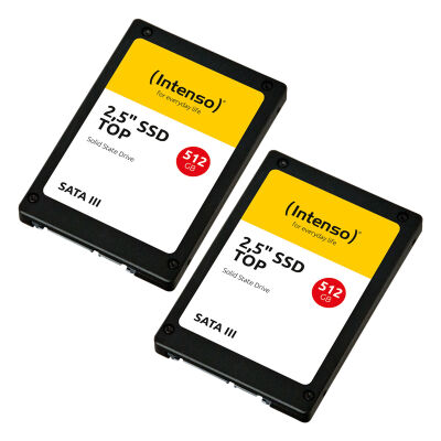Image of 2er Pack Intenso Top Performance SSD 512GB 2.5 Zoll SATA Interne Solid-State-Drive