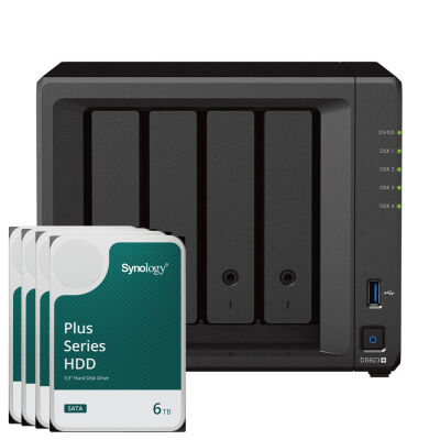 Image of Synology DS923+ 24TB Synology Plus HDD NAS-Bundle NAS inkl. 4x 6TB Synology Plus HDD 3.5 Zoll SATA
