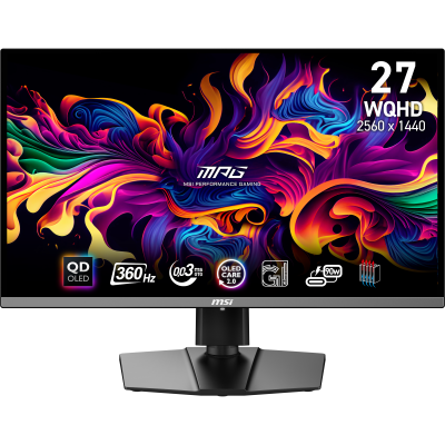 Image of MSI MPG 271QRXDE QD-OLED Gaming Monitor - 360 Hz, 0,03ms GTG MSI OLED Care 2.0, HDMI 2.1 mit 48Gbps Bandbreite, 120Hz , VRR und ALLM Unterstützung
